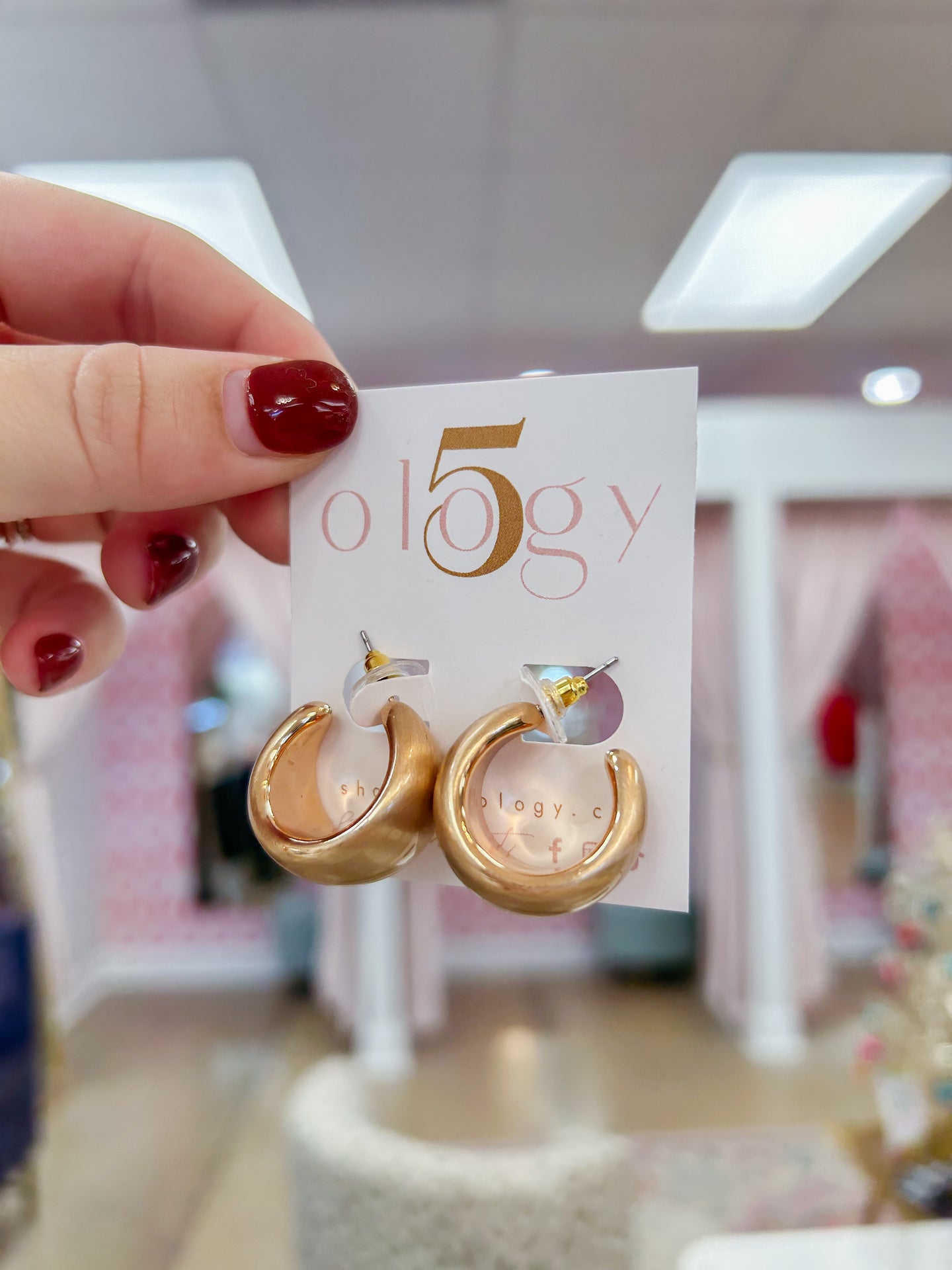 25mm Wide Metal Open Hoop