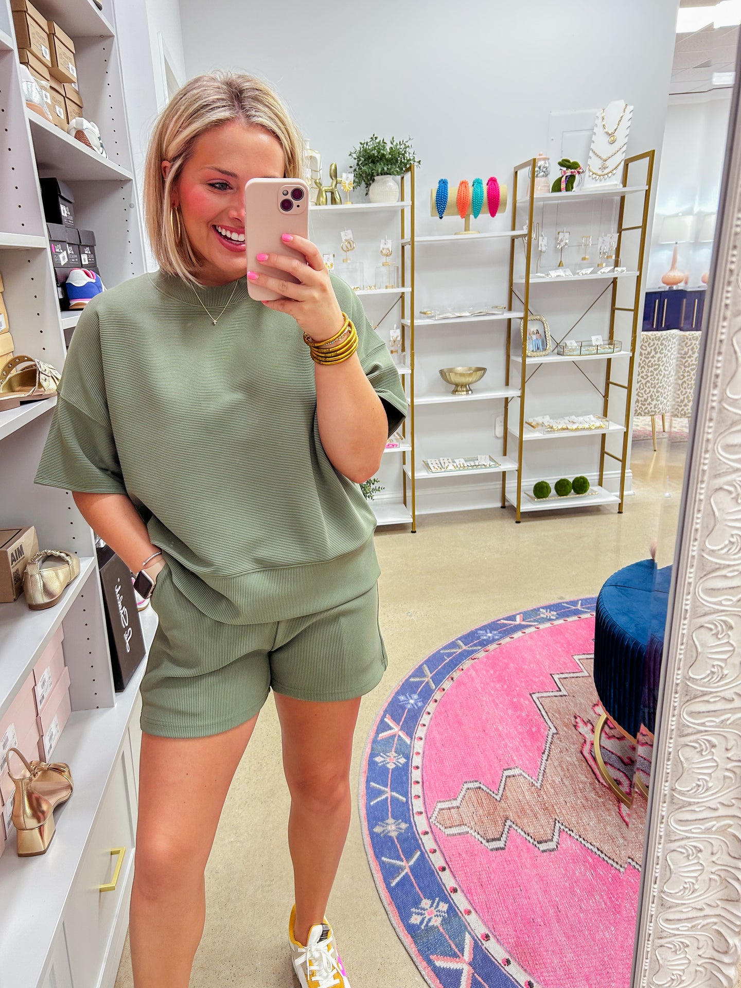 Amber Short Set - Olive