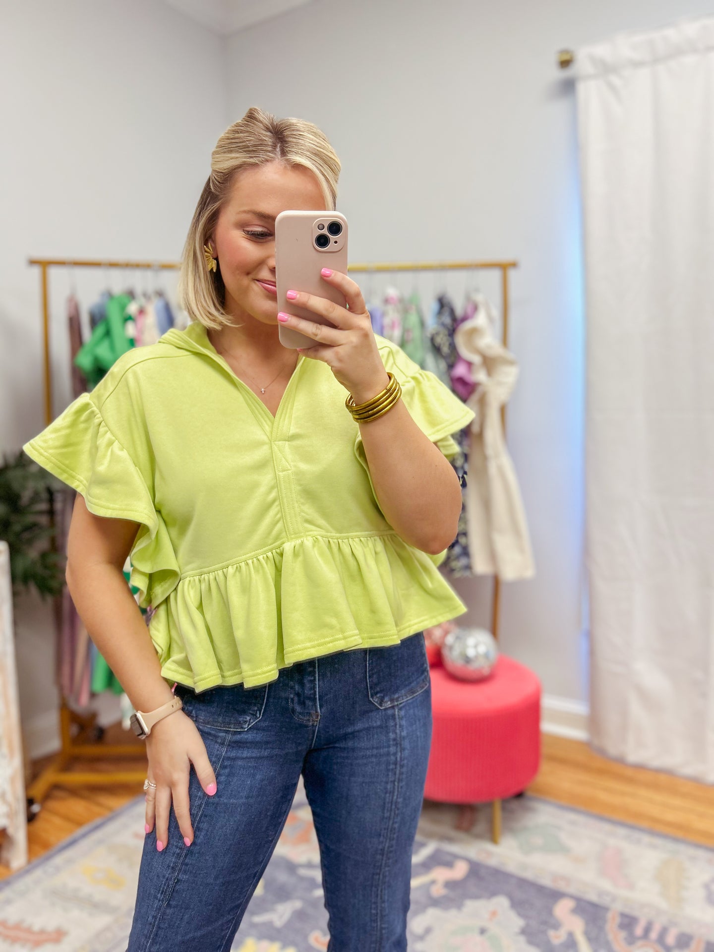 Lynnie Top - Apple Green