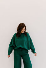 Load image into Gallery viewer, Round Neck Lounge Set - Hunter Green
