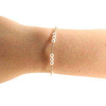 Load image into Gallery viewer, BB - ILY Pearl Bracelet Gold- Extended
