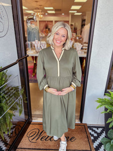 Stephanie Dress - Olive