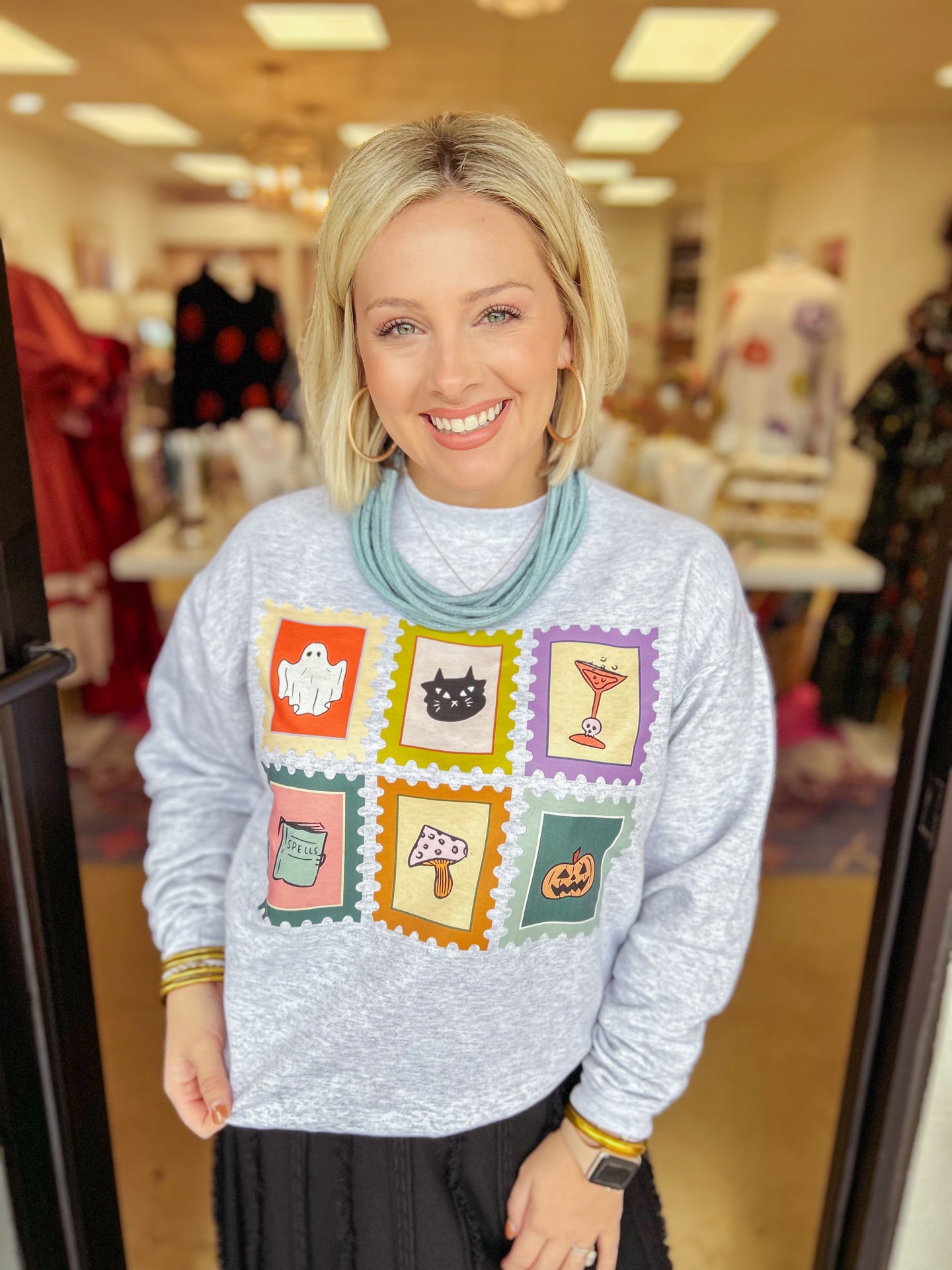 Spooky Stamp Sweatshirt