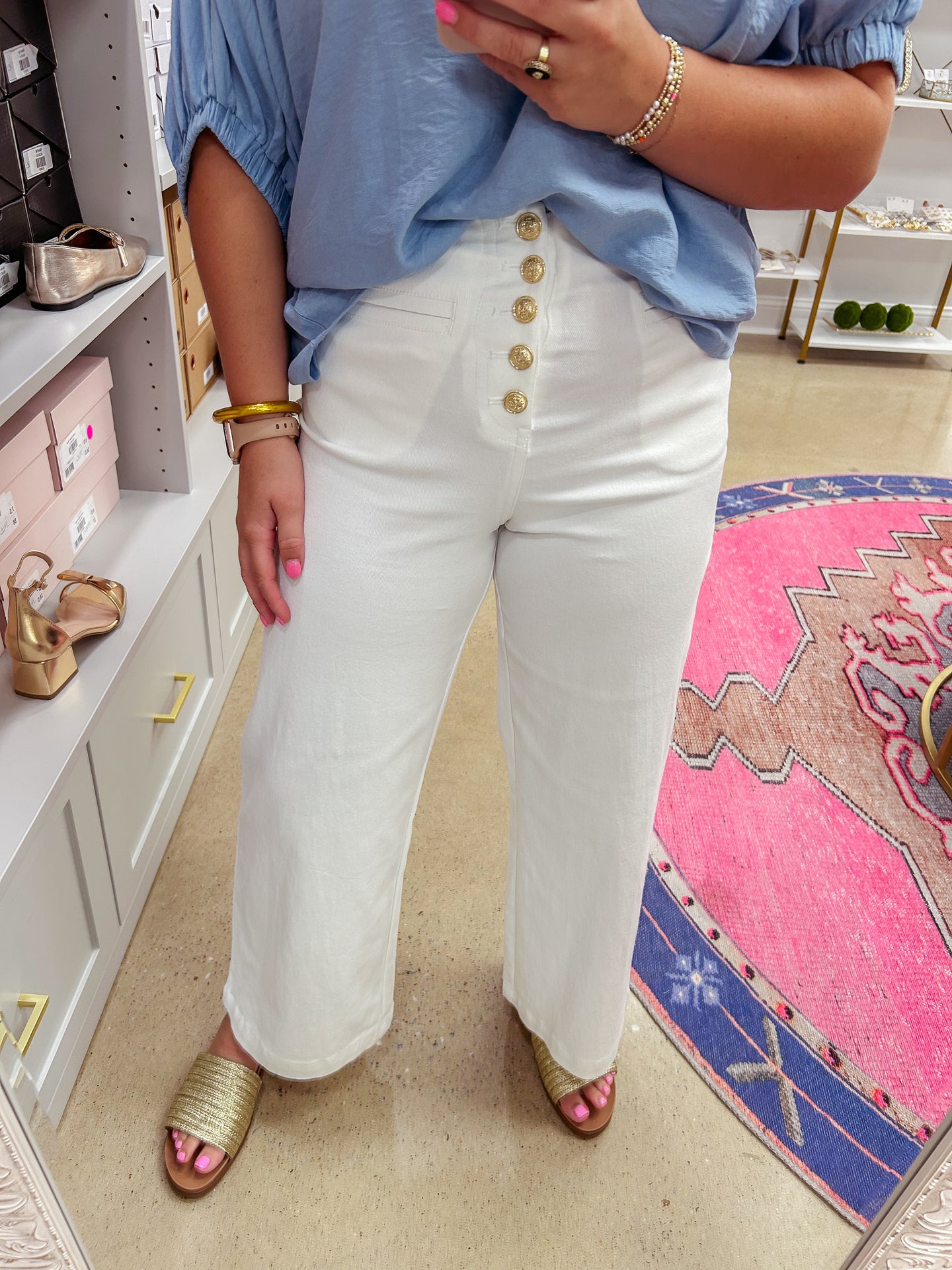 Joy White Pants