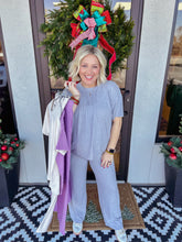 Load image into Gallery viewer, Butter Melange Short Sleeve Set - Sand Beige
