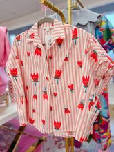 Load image into Gallery viewer, KARLIE Stripe Poppy Top
