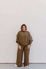 Load image into Gallery viewer, Round Neck Lounge Set - Olive Khaki
