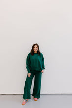 Load image into Gallery viewer, Round Neck Lounge Set - Hunter Green

