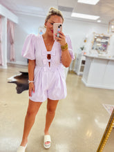 Load image into Gallery viewer, Chasity Bow Romper - Lavender
