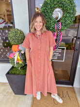 Load image into Gallery viewer, Hillary Mineral Washed Midi Dress
