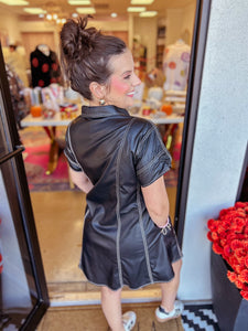Roxie Leather Dress