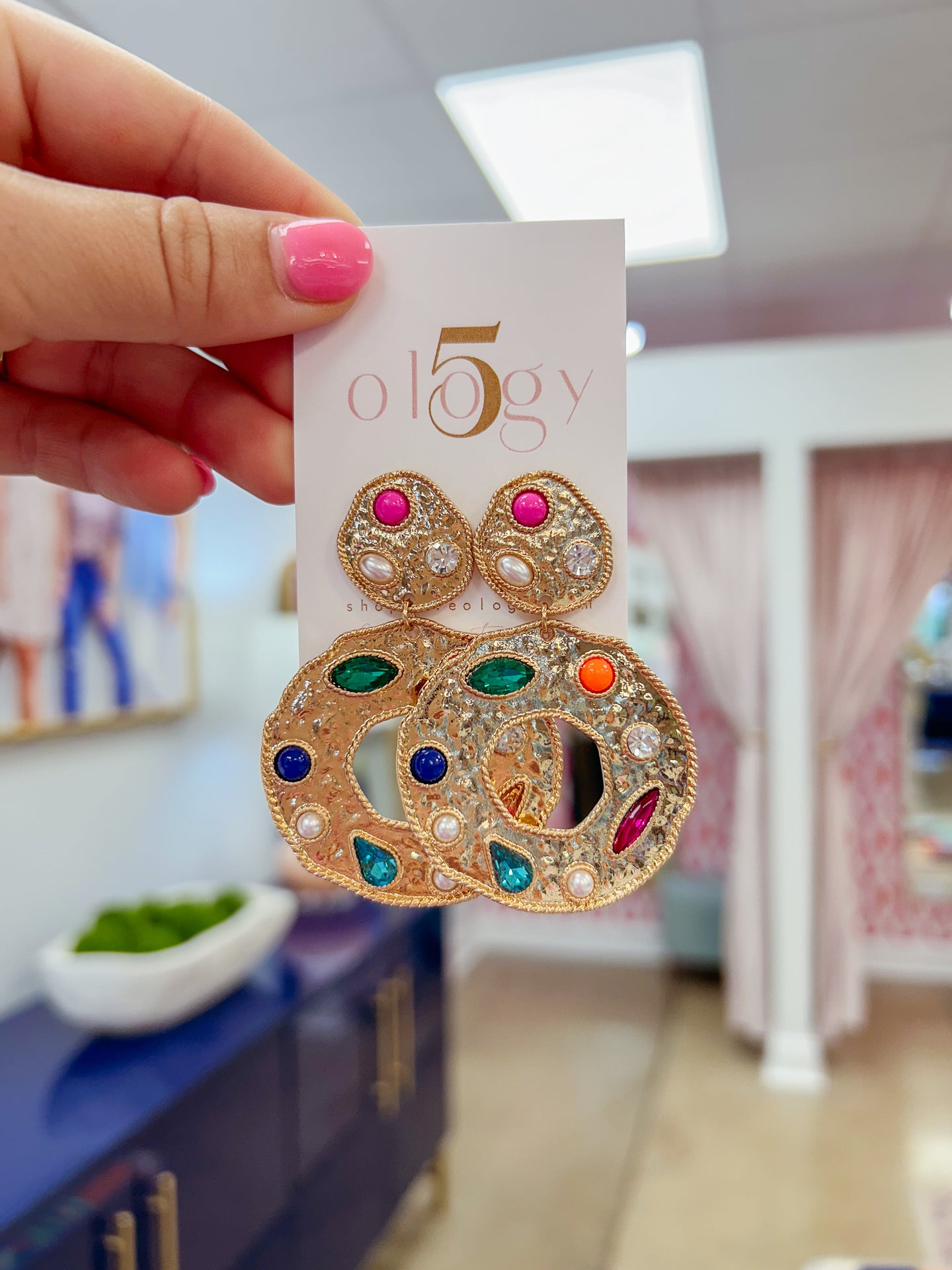 Studded Jewel Earring