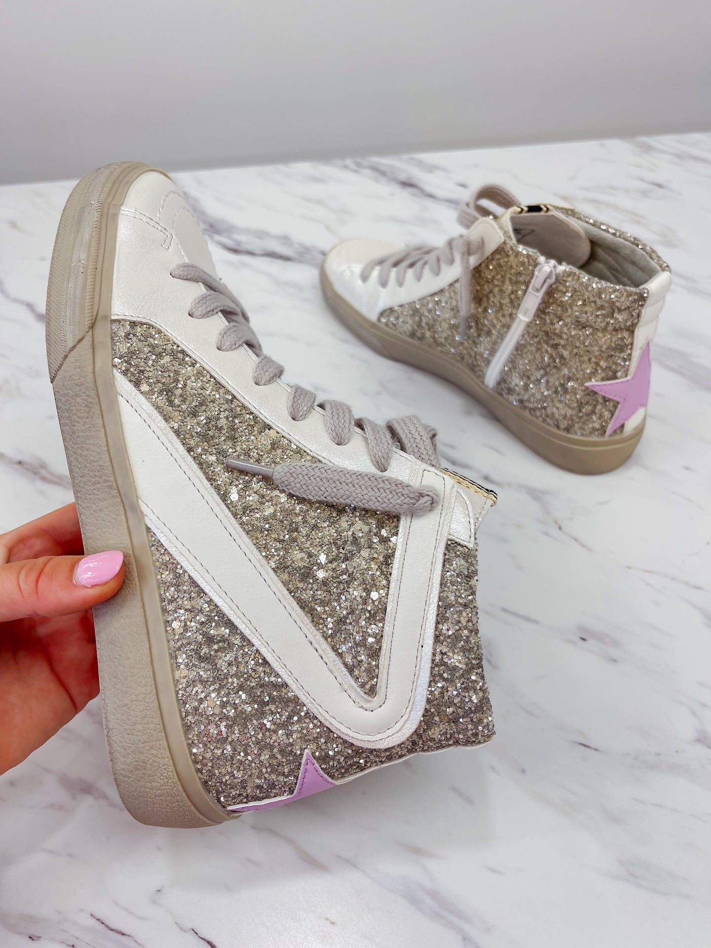 Rooney Sneaker - Pearl Glitter