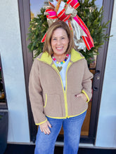Load image into Gallery viewer, Fuzzy Zip Up Jacket

