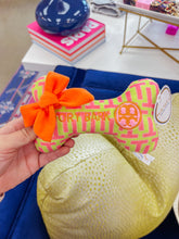 Load image into Gallery viewer, Tory Bark Bone Squeaker Dog Toy
