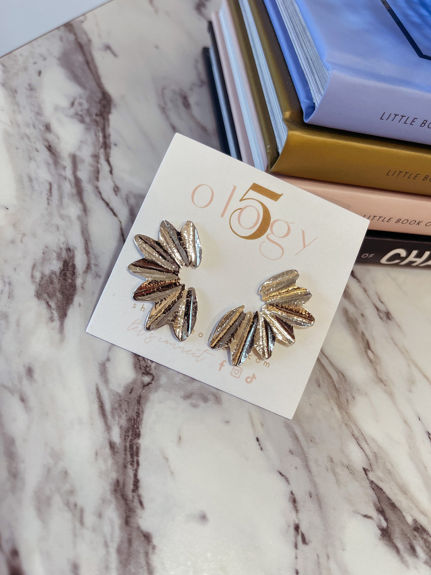Mini Silver Leaf Earring